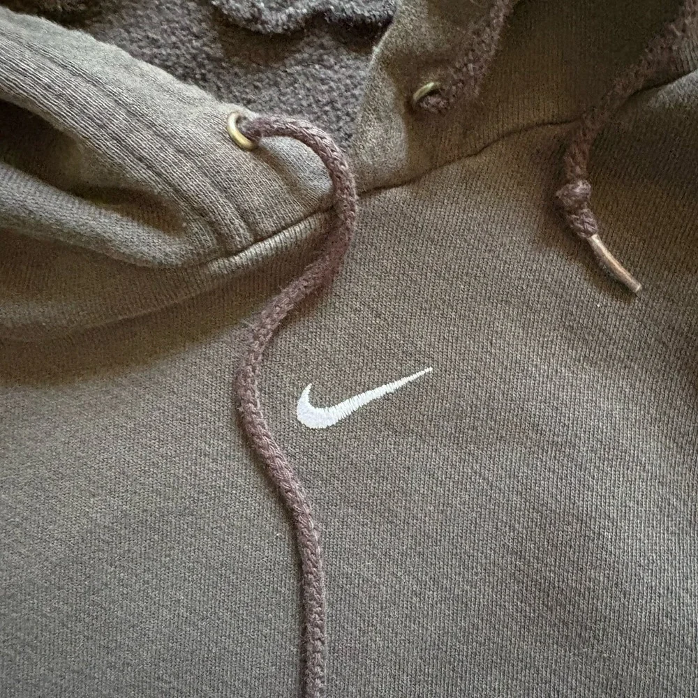 Vtg Nike Center Swoosh Hoodie Mens 2XL Black Pullover Faded‎ Travis Scott 90's